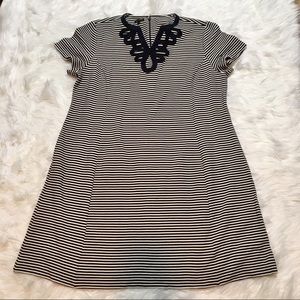 Talbots plus size striped dress